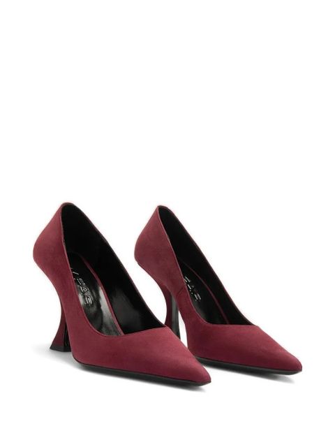 BY FAR Viva pointed sculpted heel pumps - Red - zdjęcie produktu nr 2