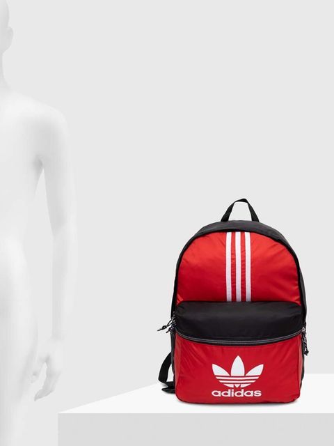 adidas Originals plecak kolor czerwony duży wzorzysty IS4561