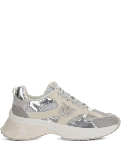 PINKO Ariel mirror-finish sneakers - Grey - zdjęcie produktu nr 1