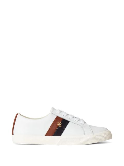 Lauren Ralph Lauren Janson II stripe logo sneakers - White - zdjęcie produktu nr 1