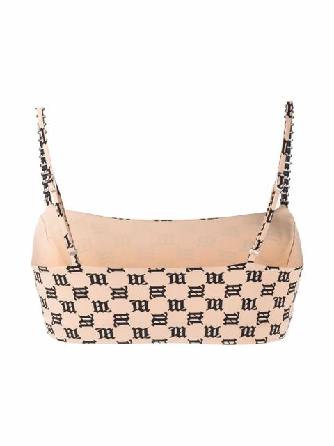 MISBHV monogram-print bikini top - Neutrals - zdjęcie produktu nr 2