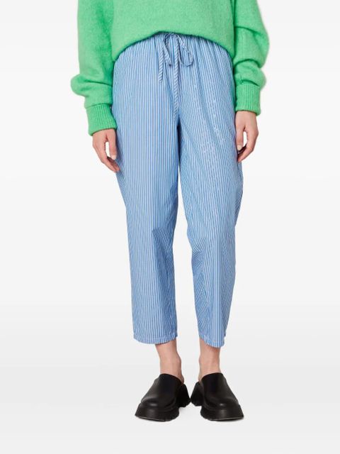 American Vintage Zatybay striped drawstring trousers - Blue