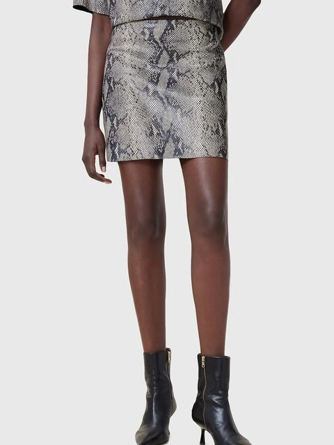 AllSaints spódnica skórzana RENAI - zdjęcie produktu nr 2