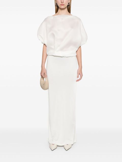 KHAITE Niles blouse - White