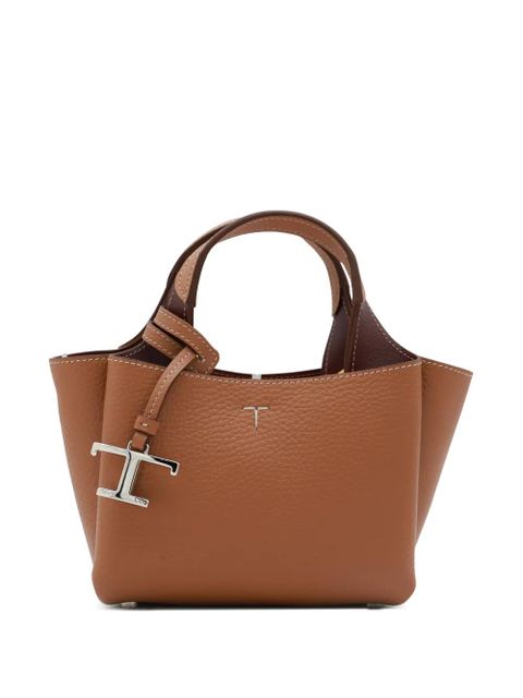 Tod's logo charm tote bag - Brown - zdjęcie produktu nr 1
