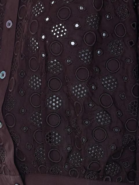 PINKO broderie anglaise shirt - Brown