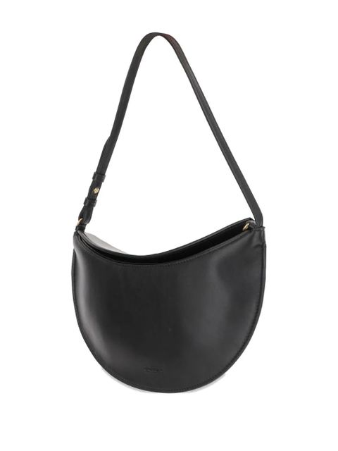 Jacquemus small Oval calfskin leather shoulder bag - Black