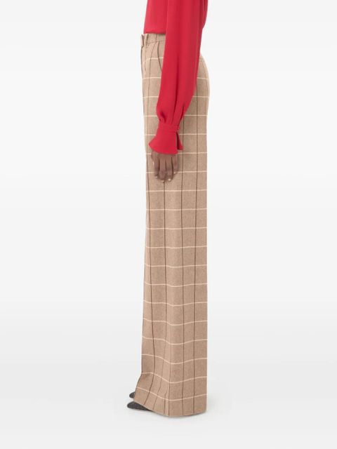 Valentino Garavani windowpane-check trousers - Neutrals