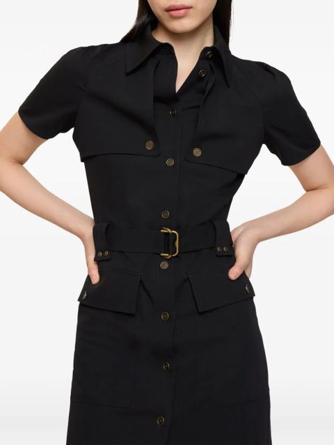 Burberry buckle-belted wool dress - Black - zdjęcie produktu nr 2