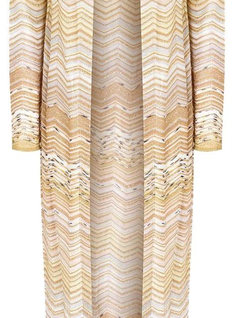 Missoni chevron-pattern cardigan - Neutrals - zdjęcie produktu nr 2