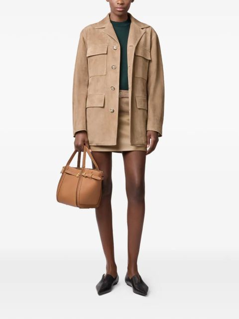 Tod's pocket leather jacket - Neutrals - zdjęcie produktu nr 2