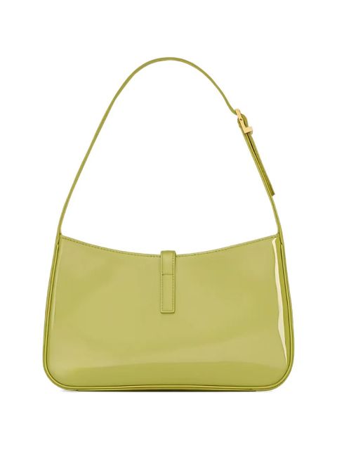 Saint Laurent LE 5 À 7 logo-plaque tote bag - Green - zdjęcie produktu nr 2