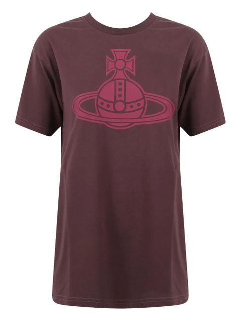 Vivienne Westwood Paris Orb Classic cotton T-shirt - Brown - zdjęcie produktu nr 1