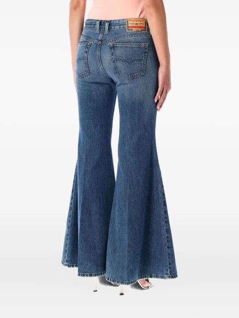 Diesel 1970 d-bleess flared cotton jeans - Blue - zdjęcie produktu nr 2