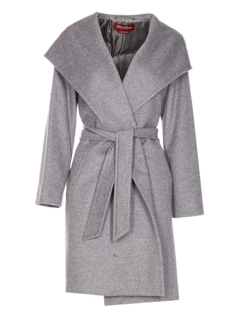 Max Mara hooded belted coat - Grey - zdjęcie produktu nr 1