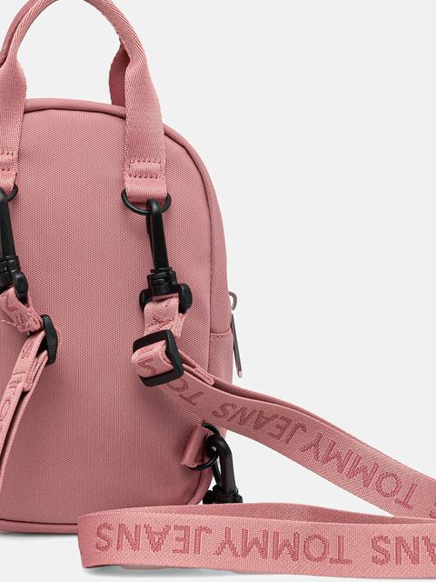 Tommy Jeans plecak damski kolor pomarańczowy mały gładki AW0AW17577