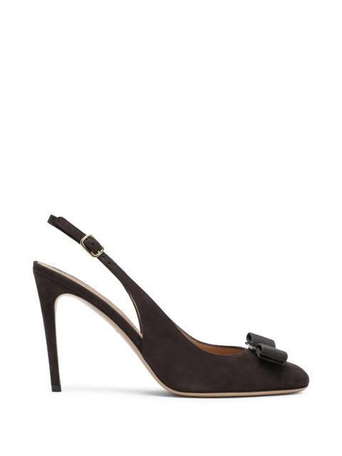 Ferragamo Vara bow slingback pumps - Brown - zdjęcie produktu nr 1
