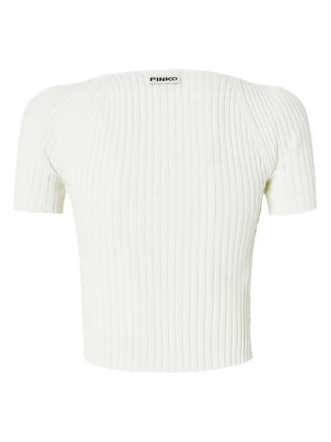 PINKO ribbed top - White - zdjęcie produktu nr 2