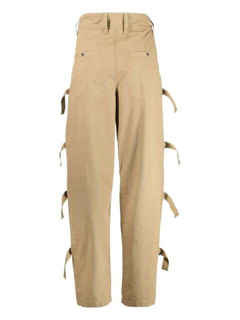 MARANT ÉTOILE Keowina high-waisted tapered trousers - Neutrals - zdjęcie produktu nr 2