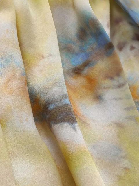 ZIMMERMANN Alchemy tie-dye ruffled shorts - Yellow - zdjęcie produktu nr 2