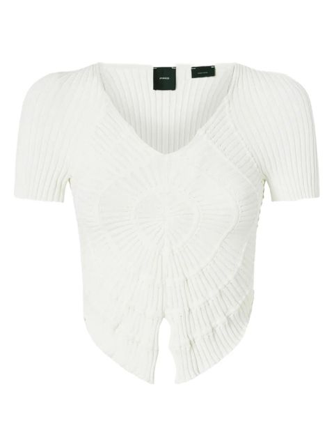 PINKO ribbed top - White - zdjęcie produktu nr 1