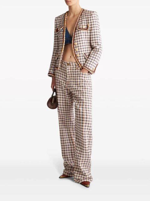 ETRO check-jacquard cotton-blend jacket - White - zdjęcie produktu nr 2