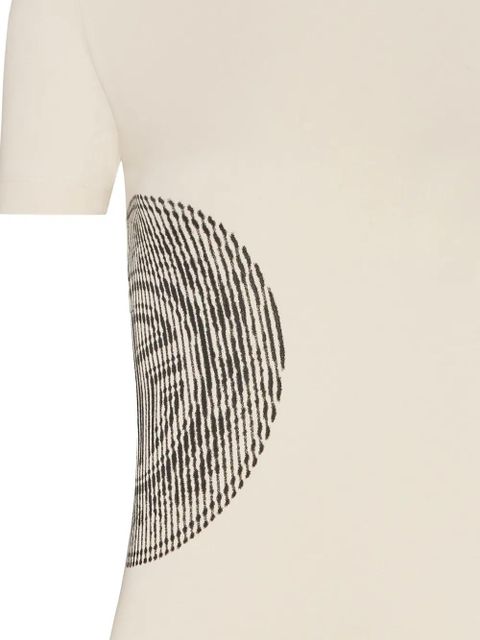 Jean Paul Gaultier fingerprint-print t-shirt - Neutrals - zdjęcie produktu nr 2