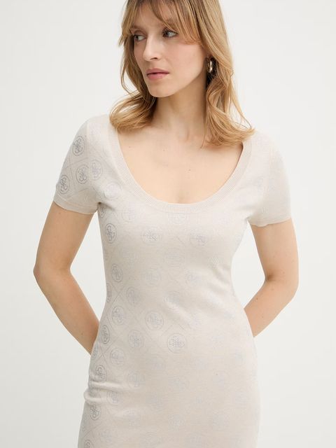 Guess sukienka z domieszką wełny 4G