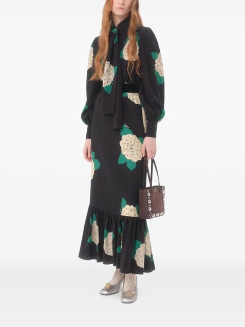 Valentino Garavani Apres L'Hiver floral-print shirt - Black - zdjęcie produktu nr 2