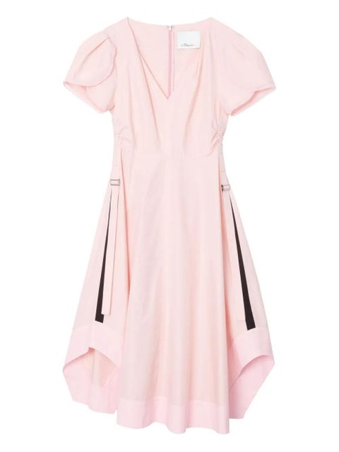 3.1 Phillip Lim puff-sleeve drawstring dress - Pink - zdjęcie produktu nr 1