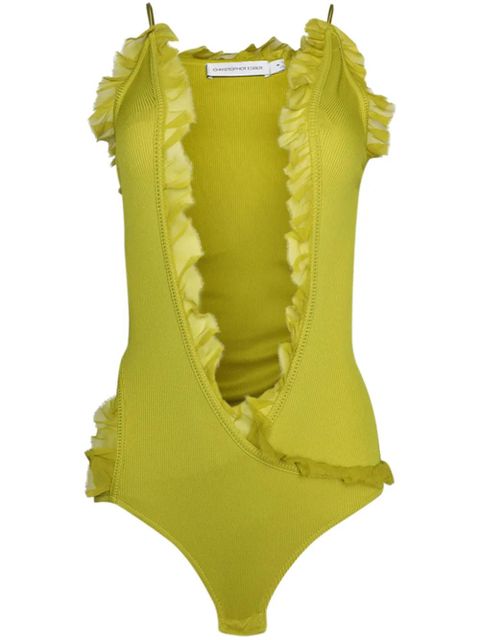 Christopher Esber Carina bodysuit - Green - zdjęcie produktu nr 1