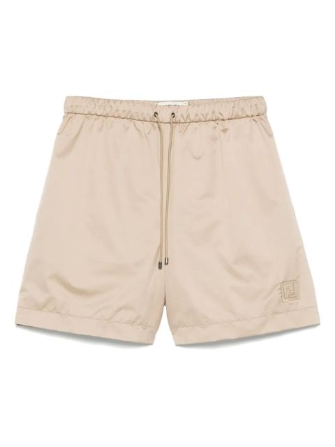 FENDI logo-patch shorts - Neutrals - zdjęcie produktu nr 1