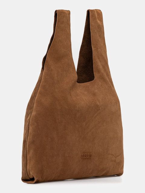 MSGM torebka zamszowa kolor brązowy 3941MDZ65.966 - zdjęcie produktu nr 2