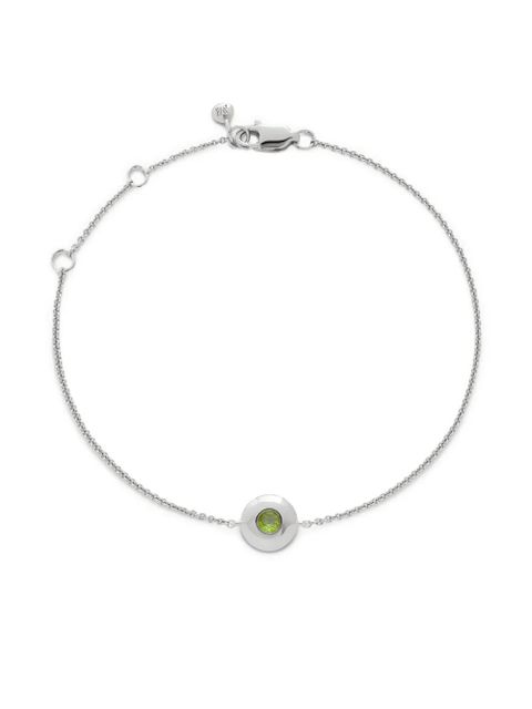 Monica Vinader August Peridot Birthstone bracelet - Silver - zdjęcie produktu nr 1
