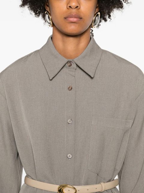 Eleh button-down cotton shirt - Grey - zdjęcie produktu nr 2