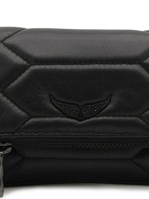 Zadig&Voltaire quilted strap-chain shoulder bag - Black