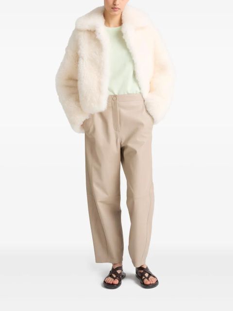Yves Salomon shearling jacket - White