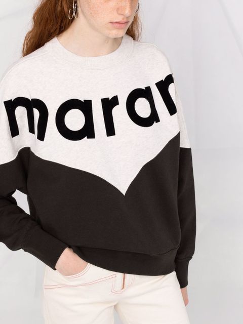 MARANT ÉTOILE logo-embroidered sweatshirt - Black - zdjęcie produktu nr 2
