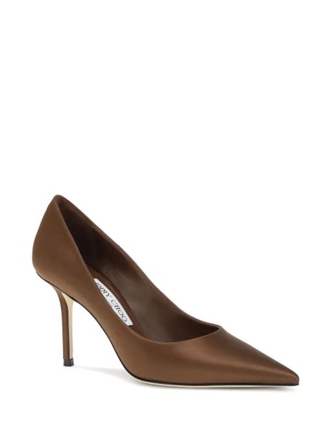 Jimmy Choo 85mm Love pointed pumps - Brown