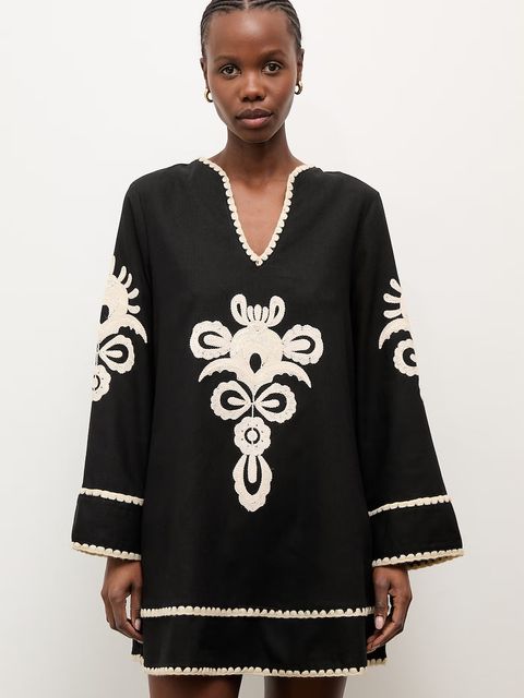 Answear.LAB sukienka letnia z lnem - zdjęcie produktu nr 1