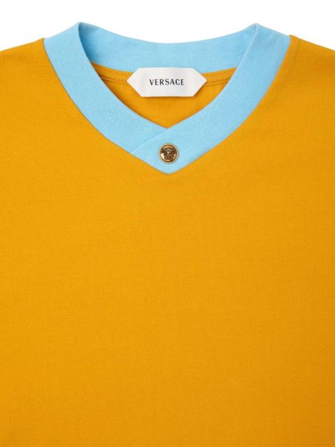 Versace stretch cotton-jersey T-shirt - Yellow