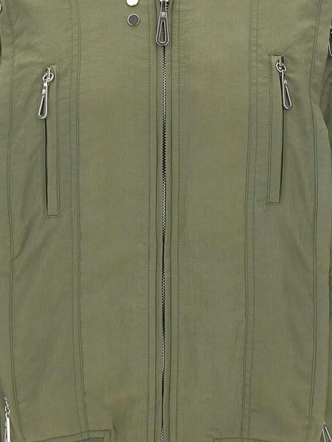 Rabanne panelled bomber jacket - Green