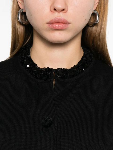 Jil Sander virgin wool cardigan - 001 BLACK