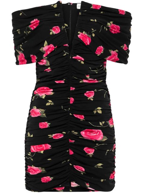 Magda Butrym V-neck ruched dress - Black - zdjęcie produktu nr 1