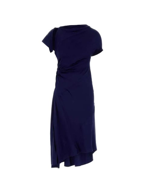 Victoria Beckham asymmetric twist dress - Blue - zdjęcie produktu nr 1