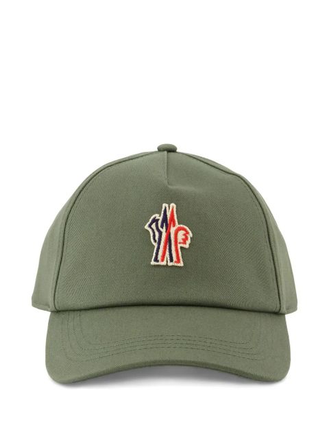 Moncler Grenoble logo-appliqué cap - Green - zdjęcie produktu nr 1