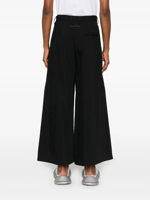 MM6 Maison Margiela pleat-detail trousers - Black