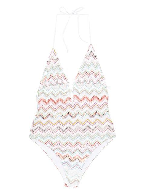 Missoni zig-zag swimsuit - White - zdjęcie produktu nr 1