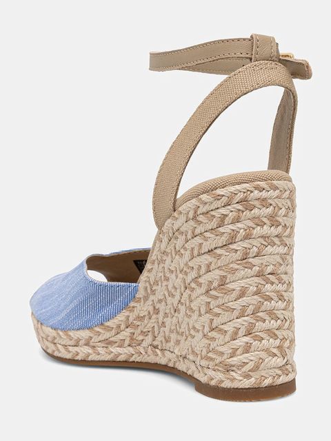 Tommy Hilfiger sandały CHAMBRAY HIGH WEDGE ESPADRILLE