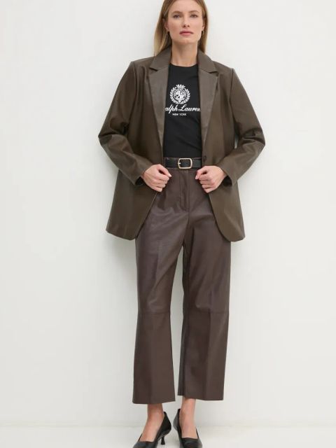 Polo Ralph Lauren t-shirt bawełniany damski kolor czarny 211952901